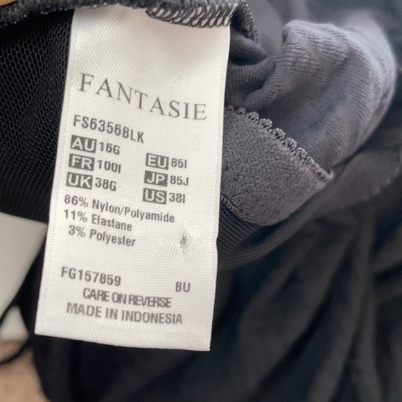 Fantasie Black Ottawa Twist Underwire Tankini Top 38I - Picture 8 of 9